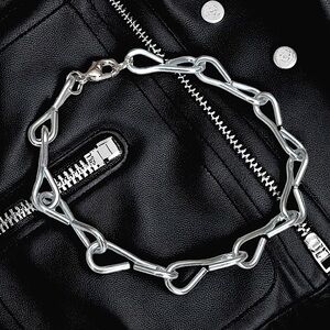 5 For $25💫Silver Alternative Chain Links Bracelet